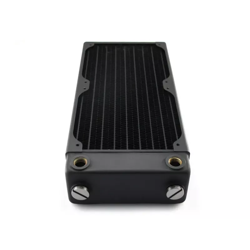 Radiador de refrigeração líquida EXTREME XSPC RX240 Dual Fan Radiator V3, latão/cobre, 240 mm, 2 ventoinhas, preto