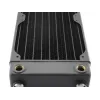 Radiador de refrigeração líquida EXTREME XSPC RX240 Dual Fan Radiator V3, latão/cobre, 240 mm, 2 ventoinhas, preto