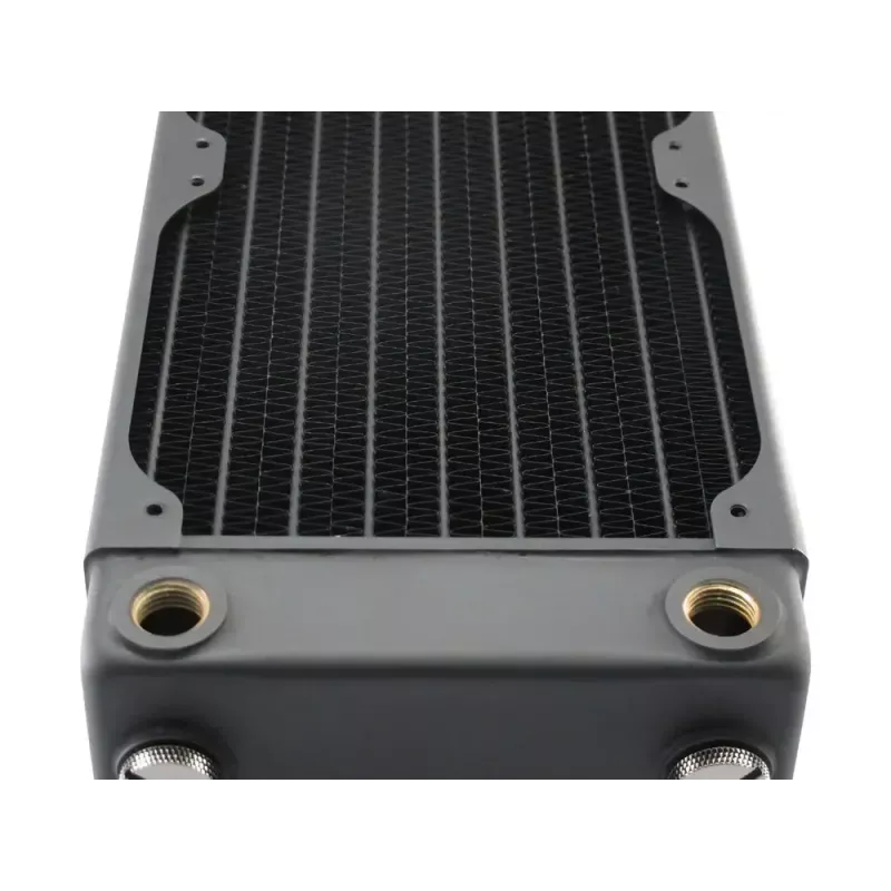 Radiador de refrigeração líquida EXTREME XSPC RX240 Dual Fan Radiator V3, latão/cobre, 240 mm, 2 ventoinhas, preto