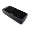 Radiador de refrigeração líquida EXTREME XSPC RX240 Dual Fan Radiator V3, latão/cobre, 240 mm, 2 ventoinhas, preto