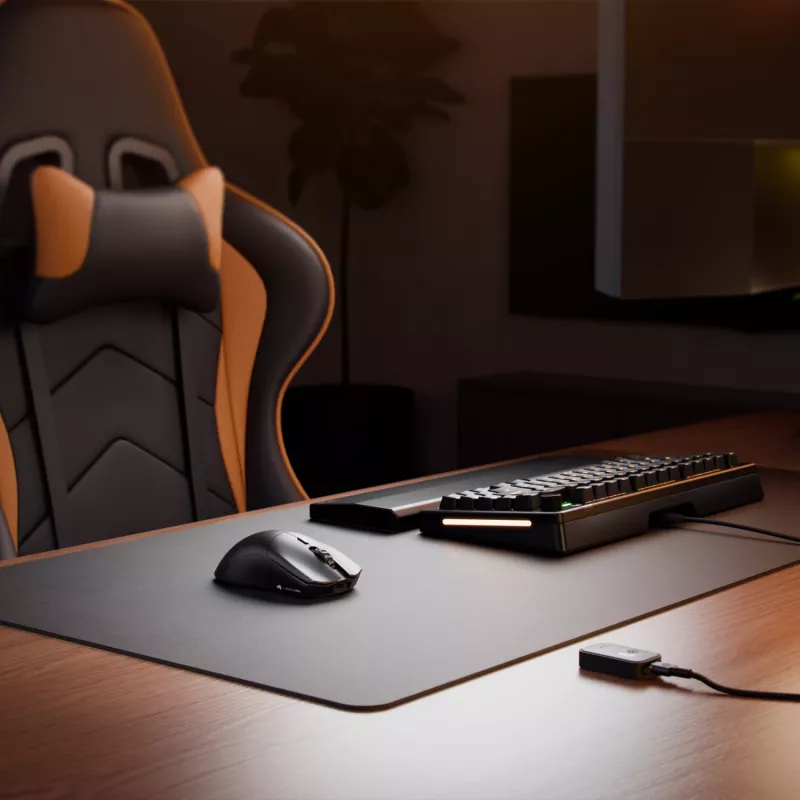 Rato gaming sem fios GLORIOUS Series 2 PRO (para destros) – 26.000 DPI, RF Wireless + USB‑C, 4K/8K Hz, 6 botões, preto