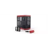 Caixa de PC HYTE Y40 Midi Tower preto, vermelho