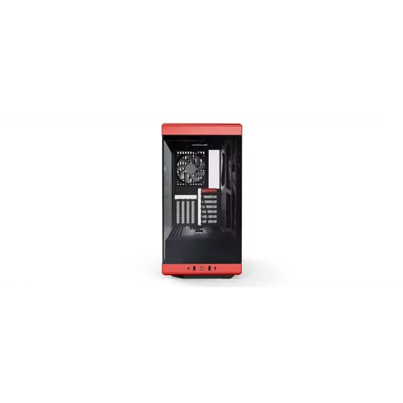 Caixa de PC HYTE Y40 Midi Tower preto, vermelho