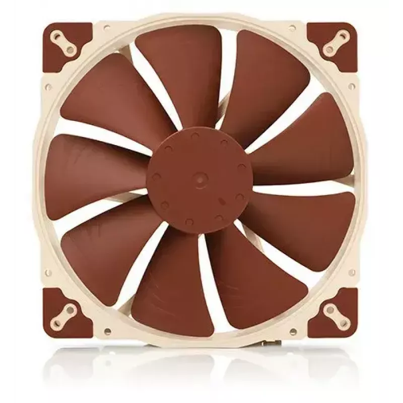 Ventoinha para caixa de computador Noctua NF-A20 PWM 200 mm, 4-Pin PWM, 350–800 rpm, 146,9 m³/h, rolamento SSO