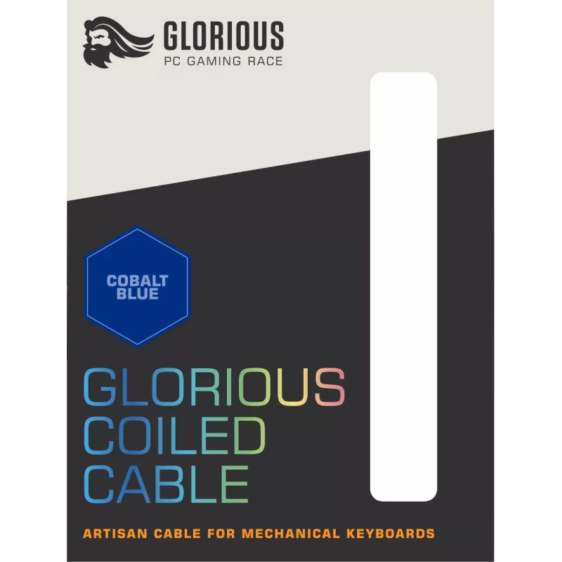 Cabo enrolado Glorious Gaming azul 1,37 m