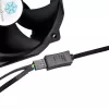 SilverStone SST-CPF05 cabo redutor de velocidade de ventoinha PWM, 10 cm, pack de 2, preto