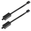 SilverStone SST-CPF05 cabo redutor de velocidade de ventoinha PWM, 10 cm, pack de 2, preto
