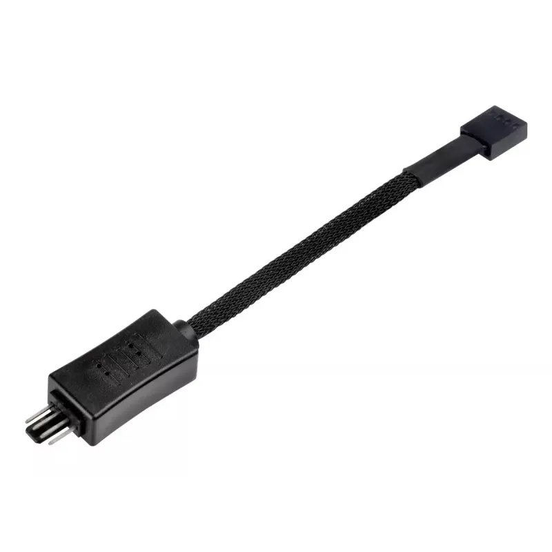 SilverStone SST-CPF05 cabo redutor de velocidade de ventoinha PWM, 10 cm, pack de 2, preto
