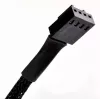 SilverStone SST-CPF05 cabo redutor de velocidade de ventoinha PWM, 10 cm, pack de 2, preto
