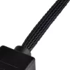SilverStone SST-CPF05 cabo redutor de velocidade de ventoinha PWM, 10 cm, pack de 2, preto