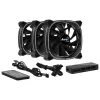 Aerocool ASTRO12PRO kit 3 ventoinhas PC 12cm LED RGB antivibração comando remoto