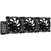 Aerocool ASTRO12PRO kit 3 ventoinhas PC 12cm LED RGB antivibração comando remoto
