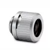 EKWB HDC 12 fitting — latão, acabamento titânio, altura 15 mm, diâmetro 20 mm, Ø tubo 12 mm