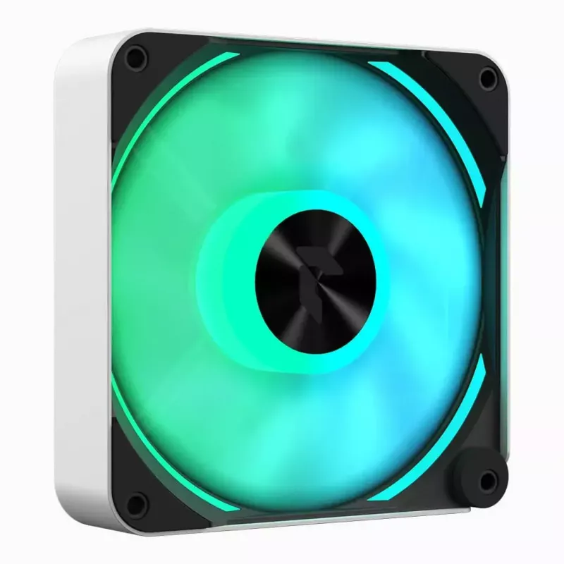 APNX FP2-120 PWM ARGB ventoinha para caixa, 120 mm, 500–1800 rpm, 83,85 CFM, 34,8 dB, branca