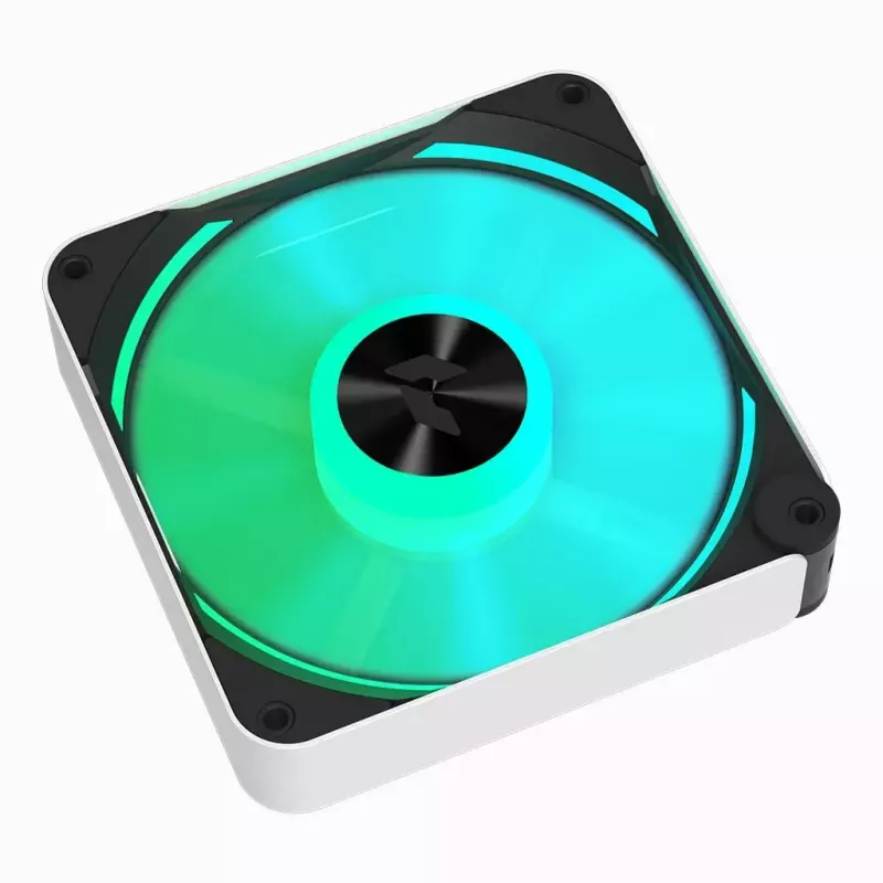 APNX FP2-120 PWM ARGB ventoinha para caixa, 120 mm, 500–1800 rpm, 83,85 CFM, 34,8 dB, branca