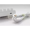 Teclado Ducky DKON2061ST USB QWERTY US International branco mini mecânico RGB LED