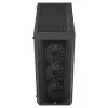 Caixa PC Aerocool PRISMBKV3 ATX preta 4 ventoinhas ARGB frente lateral em vidro temperado