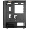 Caixa PC Aerocool PRISMBKV3 ATX preta 4 ventoinhas ARGB frente lateral em vidro temperado