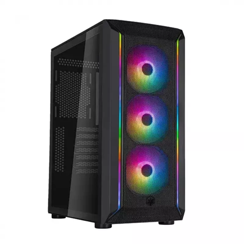 Caixa PC Silverstone FARA 511Z Midi Tower preta