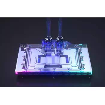 Alphacool 13429 Eisblock Aurora Acrylic GPX-N RTX 4090 Reference bloco de água para GPU com placa traseira