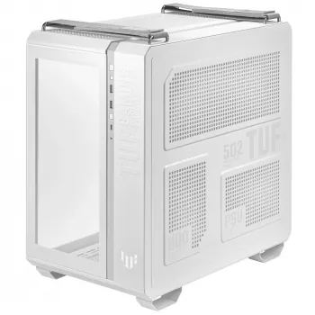 Caixa PC ASUS TUF Gaming GT502 PLUS Midi Tower branca — ATX, vidro temperado, USB-C, 8 slots de expansão