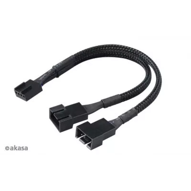 Conjunto de divisores de ventoinha Akasa AK-CBFA04-KT04 — pack de 4 cabos divisores PWM para ventoinhas