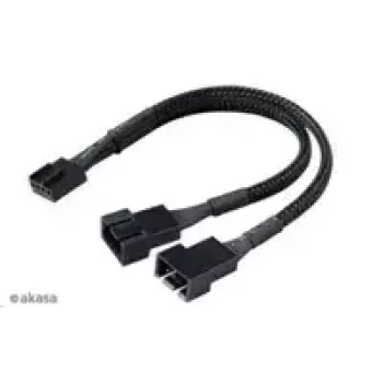 Conjunto de divisores de ventoinha Akasa AK-CBFA04-KT04 — pack de 4 cabos divisores PWM para ventoinhas