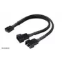 Conjunto de divisores de ventoinha Akasa AK-CBFA04-KT04 — pack de 4 cabos divisores PWM para ventoinhas