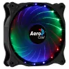 Ventoinha de caixa de computador AEROCOOL COSMO12FRGB 120mm, 1000 rpm, 15 LEDs RGB, conector Molex, 3,72 W, preto