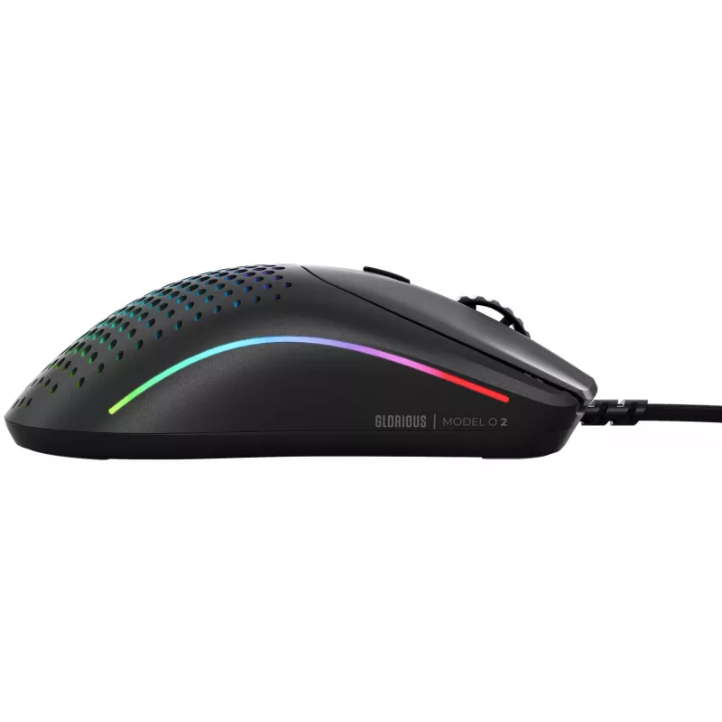 Glorious Gaming Glorious Model O Wired 2 - Preto mate, para destros, ótico, USB Type-A, 26000 DPI, 1 ms, preto