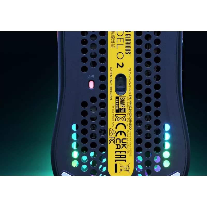 Glorious Gaming Glorious Model O Wired 2 - Preto mate, para destros, ótico, USB Type-A, 26000 DPI, 1 ms, preto