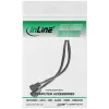 Cabo de alimentação em Y para ventoinha PWM InLine, 4 pinos. 1M/2F, 0,15 m