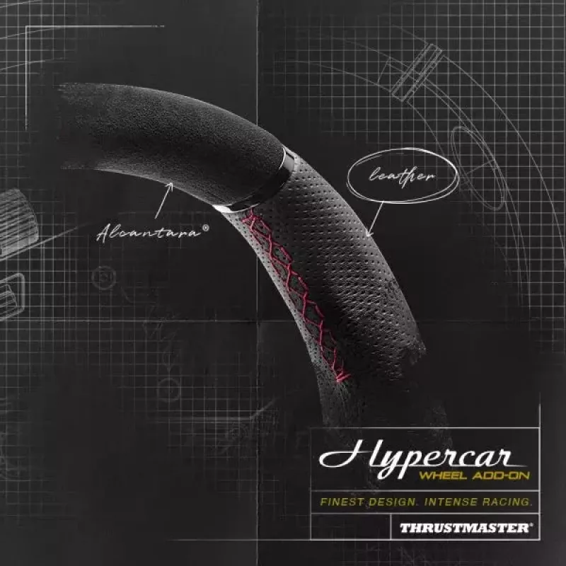 Thrustmaster Hypercar Wheel Add-On preto, prata volante PC, PlayStation 4, PlayStation 5, Xbox, Xbox One