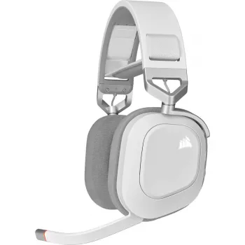 Headset gaming CORSAIR Hs80 - Wireless - branco
