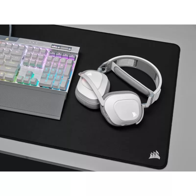 Headset gaming CORSAIR Hs80 - Wireless - branco
