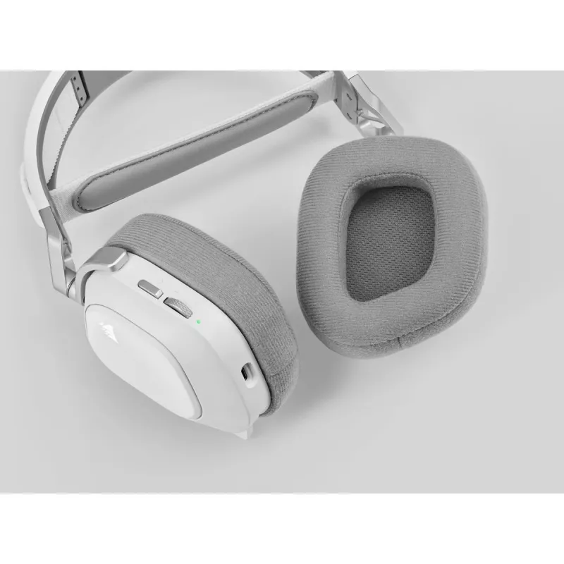 Headset gaming CORSAIR Hs80 - Wireless - branco