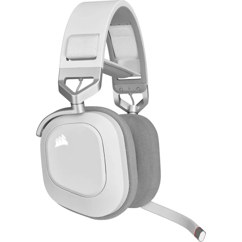 Headset gaming CORSAIR Hs80 - Wireless - branco