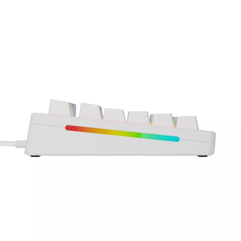 Teclado mecânico GLORIOUS GMMK 3 HE 75% com fios branco layout US