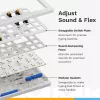 Teclado mecânico GLORIOUS GMMK 3 HE 75% com fios branco layout US
