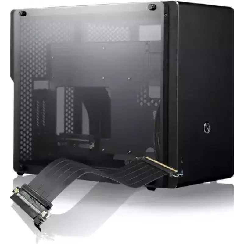 Caixa de PC RAIJINTEK Ophion M Evo ALS Midi Tower preta, transparente