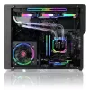 Caixa de PC RAIJINTEK Ophion M Evo ALS Midi Tower preta, transparente