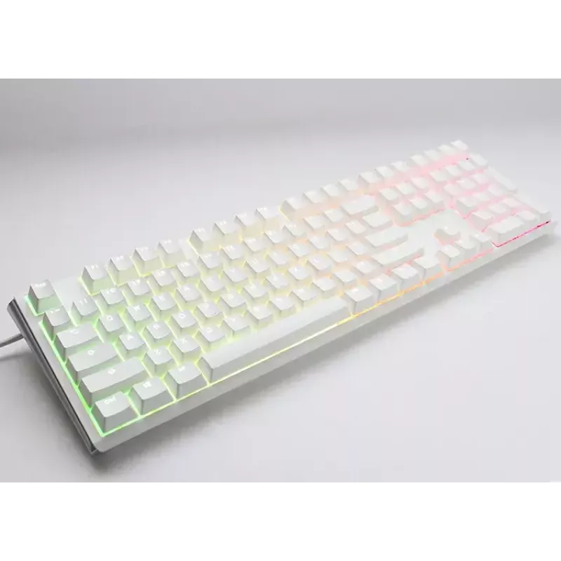 Ducky One 3 Classic Pure White Teclado Gaming USB Alemão Mecânico RGB