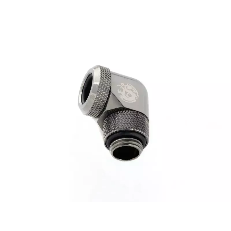 Bitspower Multi-Link adaptador 90°, G1/4 macho para tubo rígido de 12 mm OD, rotativo, cinzento (BP-BSE90RML)