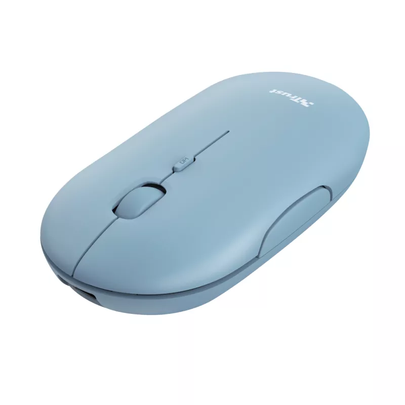 Trust Puck rato de escritório ambidestro RF Wireless + Bluetooth 1600 DPI
