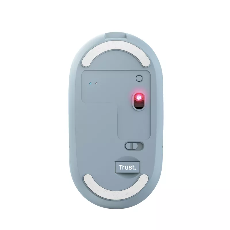 Trust Puck rato de escritório ambidestro RF Wireless + Bluetooth 1600 DPI