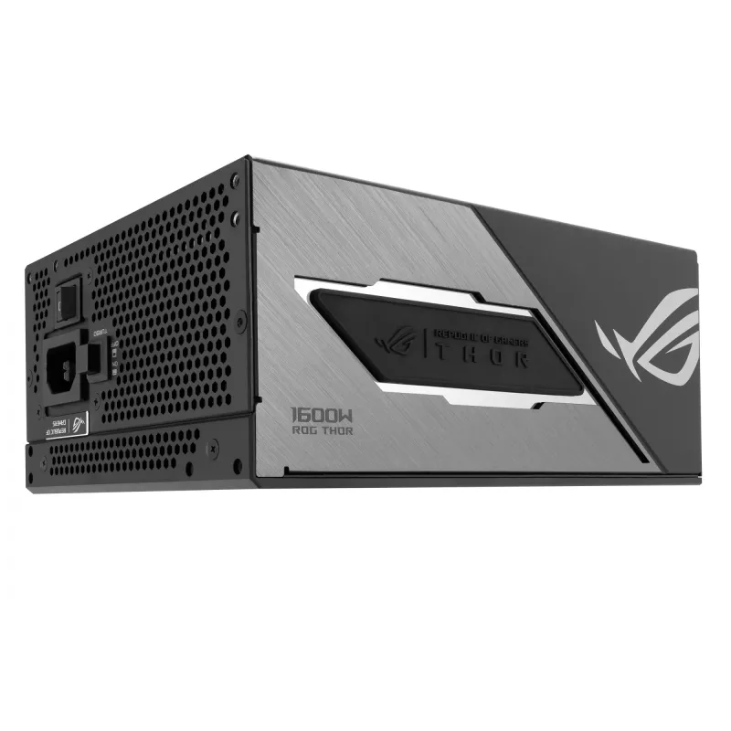 Fonte de alimentação ASUS ROG THOR-1600T3-GAMING 1600 W, 80 PLUS Titanium, ATX 3.1, totalmente modular, ecrã OLED