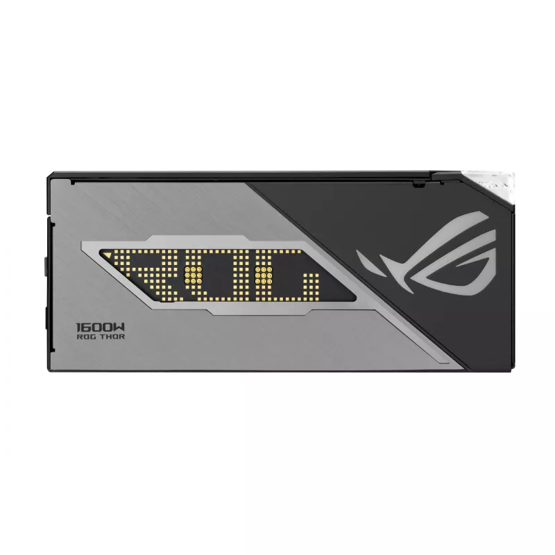 Fonte de alimentação ASUS ROG THOR-1600T3-GAMING 1600 W, 80 PLUS Titanium, ATX 3.1, totalmente modular, ecrã OLED