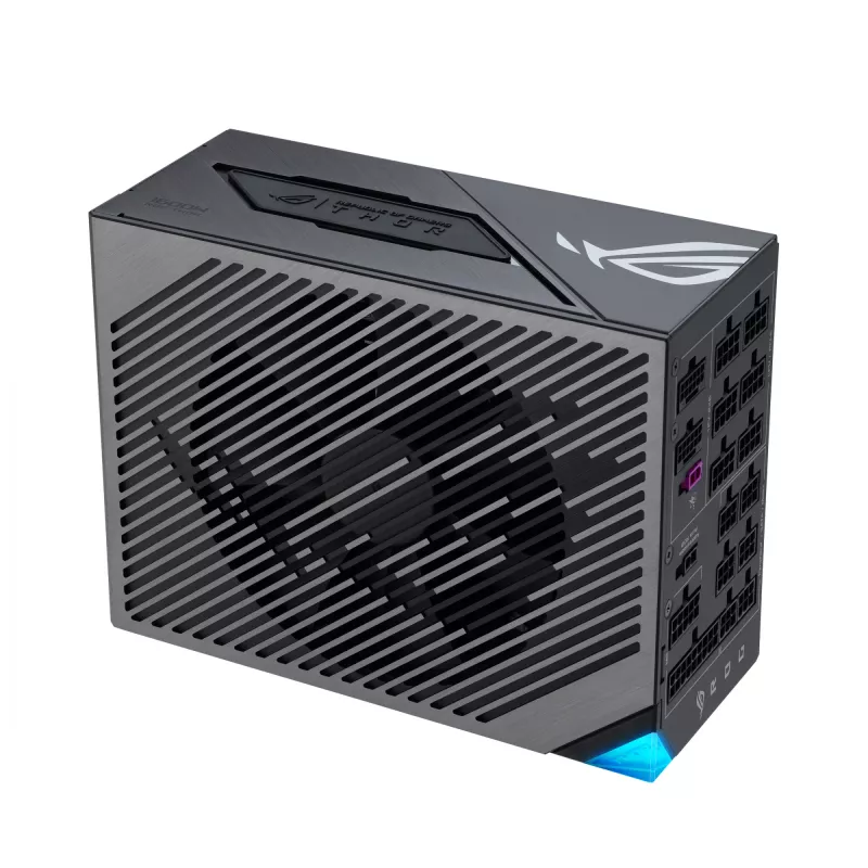 Fonte de alimentação ASUS ROG THOR-1600T3-GAMING 1600 W, 80 PLUS Titanium, ATX 3.1, totalmente modular, ecrã OLED