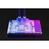 Water block + backplate Alphacool 13456 acrílico alumínio preto prateado transparente