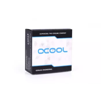 Racor Alphacool 17603 latão cromado 24 mm de largura 22,5 mm de profundidade 18,5 mm de altura